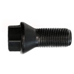 H&R Replacement Wheel Bolt Set - 25mm M14x1.25, 60° seat, Black, 17mm hex